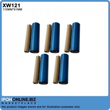 5 Rolls 110MMX91M Wax Barcode Ribbon For Barcode Printer (FACE OUT) 5 Rolls 110MMX91M Wax Barcode Ribbon For Barcode Printer (FACE OUT)